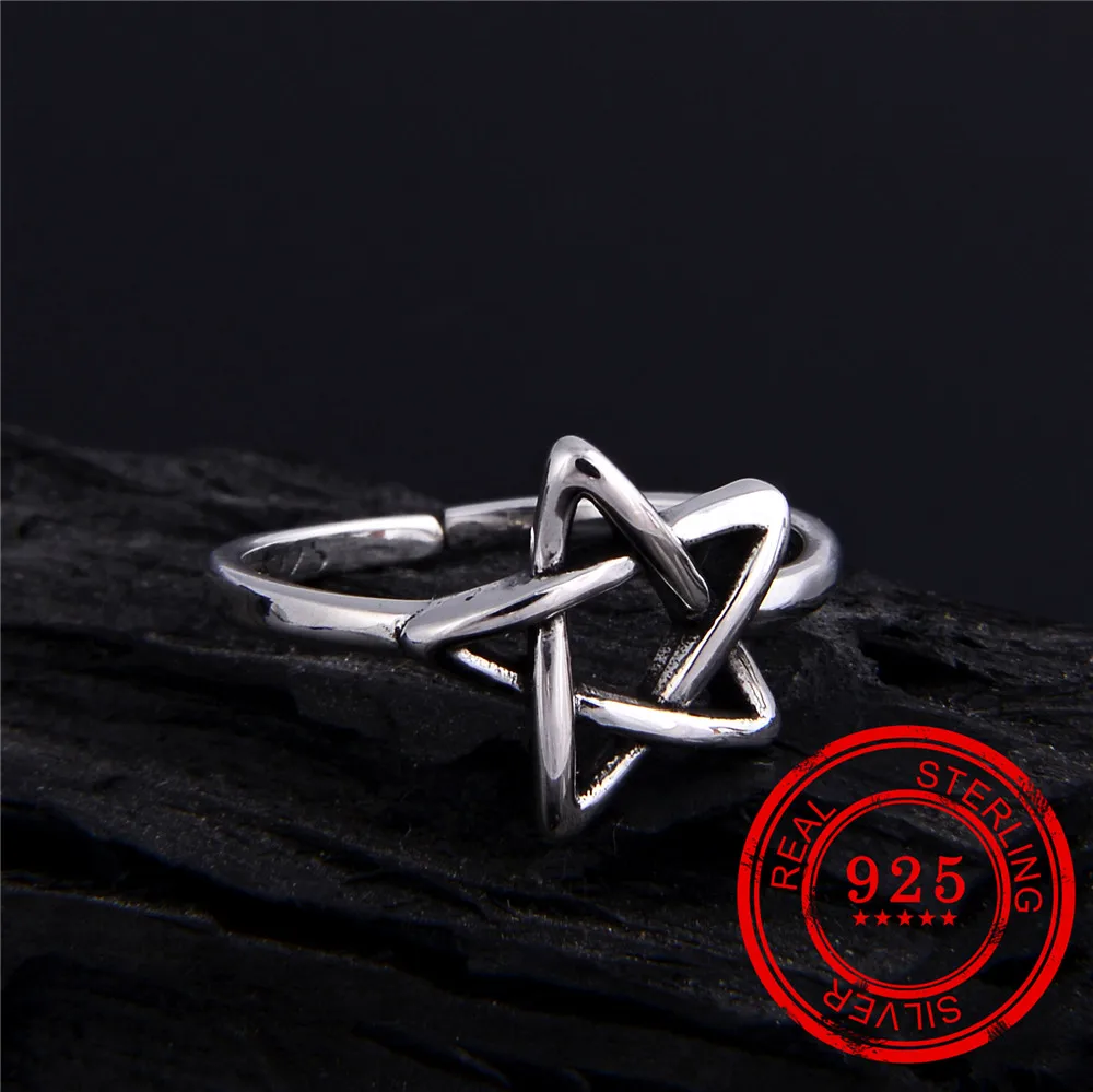 Корейская версия кольца из стерлингового серебра 925 пробы геометрические РЕТРО