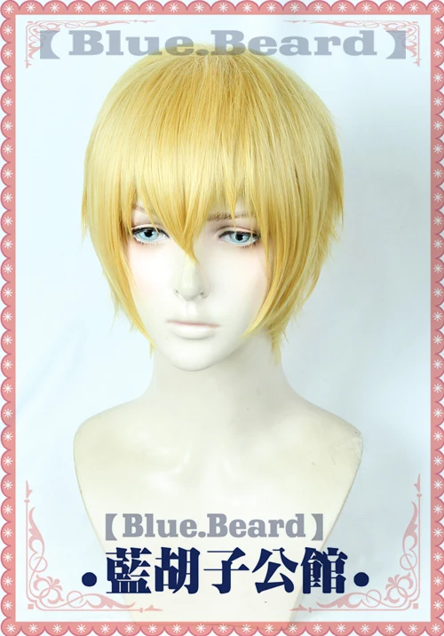 Парик для косплея Fate/Stay Night Zero Gilgamesh Золотистый термостойкий из синтетики