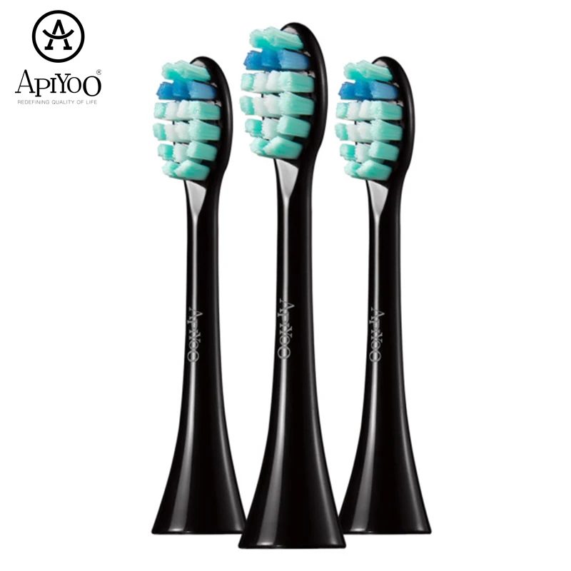 Электрическая зубная щетка Apiyoo для взрослых сменная DuPont с мягкими волосами 3