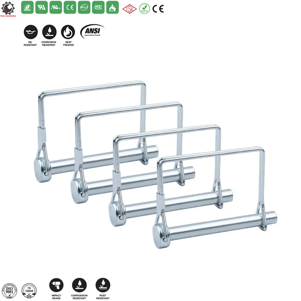 

Heavy Duty Linch Pin Lock Pin Clips Tractor Lynch Pin Lynch Pin Fastener Assortment Kit for Farm Tractors Trailers Trucks Mowers