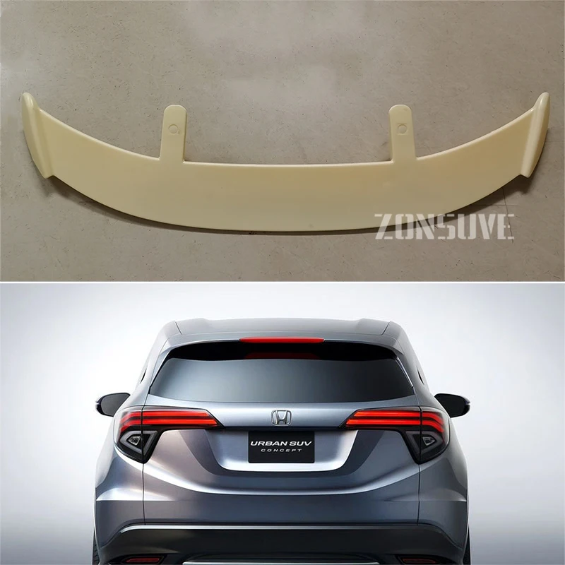 

Use For Honda Urban Spoiler ABS Plastic Carbon Fiber Look Hatchback SUV Roof Rear Wing Body Kit Accessories