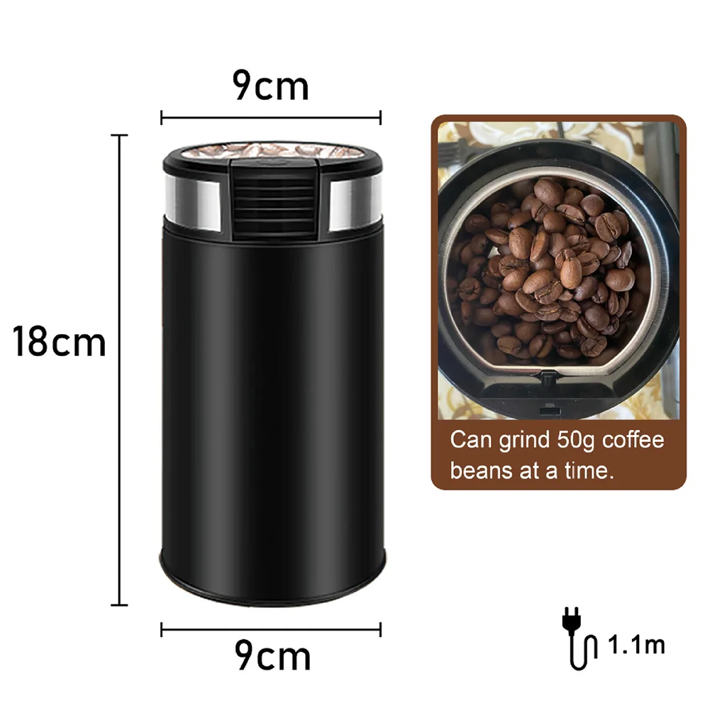

200W Multifunctional Electric Coffee Grinder Maker Beans Mill Mini Stainless Steel Herbs Nuts Grinding Machine Kitchen Gadgets