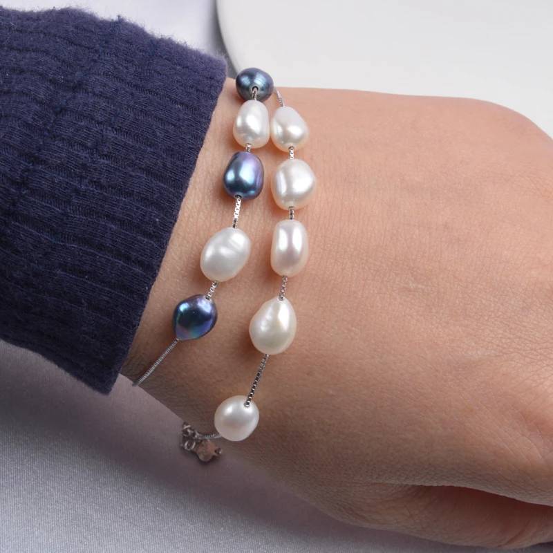 Женский браслет ASHIQI ювелирное изделие из стерлингового серебра 925 пробы