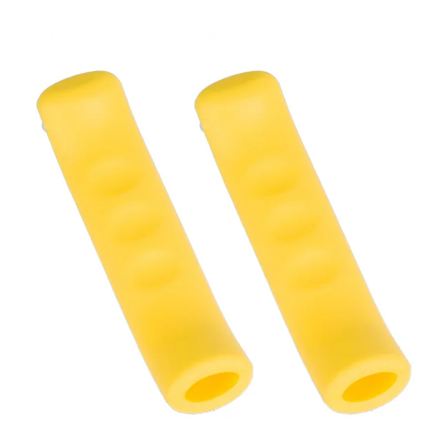 Yellow ZTTO силиконовый гель Универсальный Тип рукоятка тормозного рычага защитный кожух рукав для горной дороги велосипед с фиксированной передачей - Цвет: Yellow