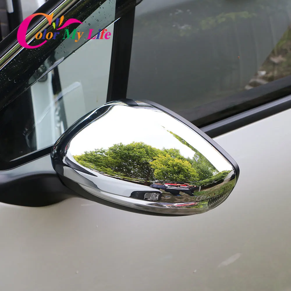 

Чехол для зеркала заднего вида Color My Life 2 шт./компл. ABS Chrome для Peugeot 2008 2014 2015 2016 2017 2018