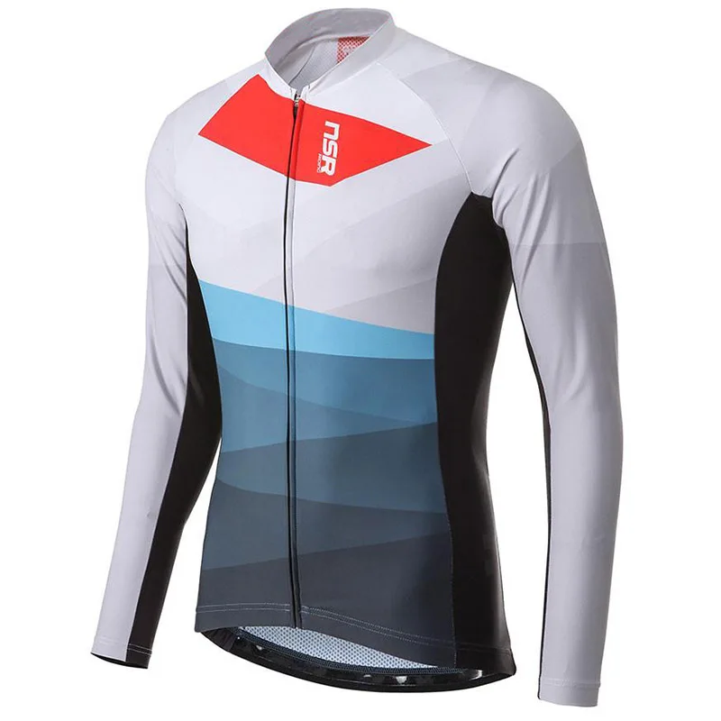 Корейская трикотажная одежда NSR для велоспорта с длинным рукавом сезон весна