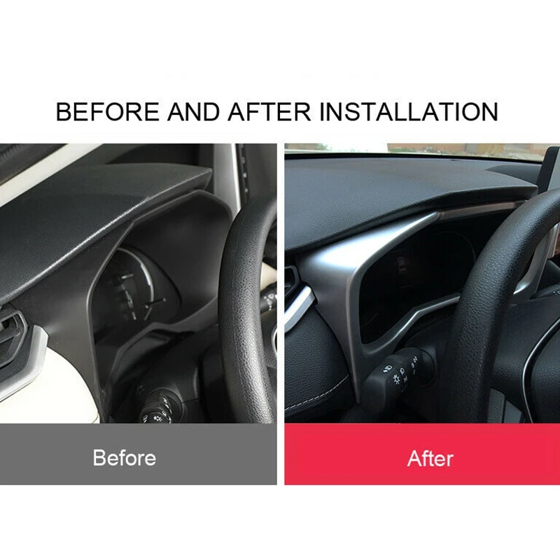 Декоративная рамка для приборной панели из АБС пластика серебристого хром