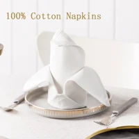 12 pcs table napkins cotton napkins 46cm46cm napkins cloth restaurant dinner table napkin for wedding party