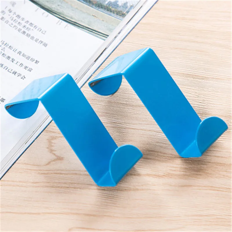 2 шт. дверные Крючки из нержавеющей стали подвесные вешалки для одежды кухонного шкафа крепкие практичные