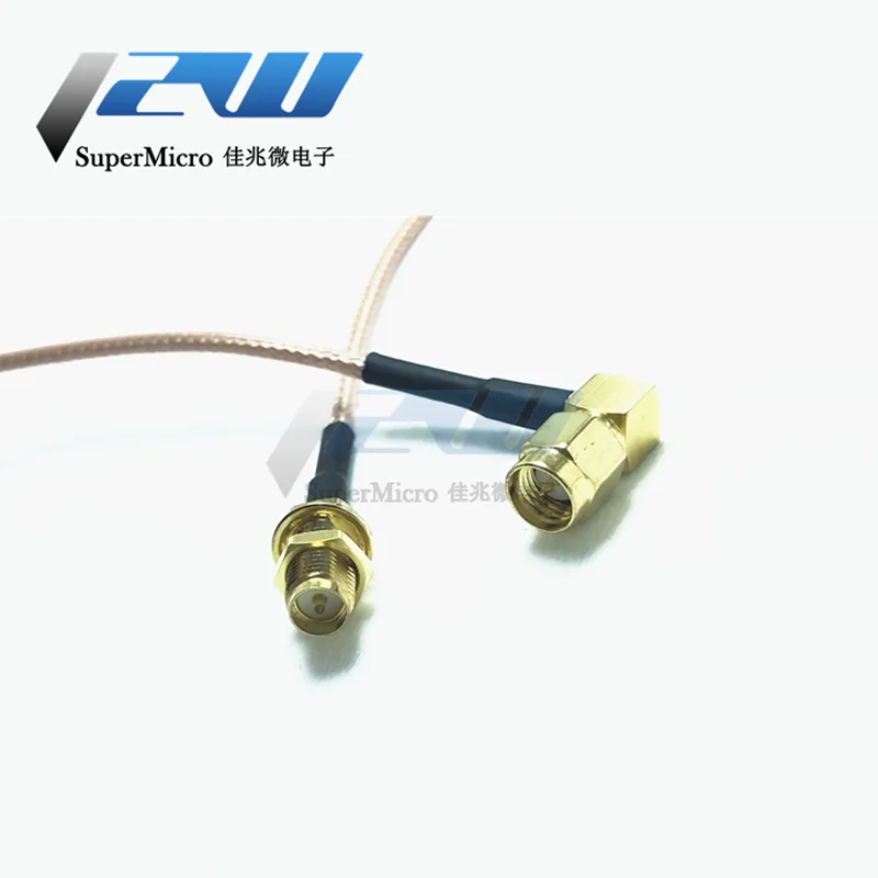 SMA кабель папа правый угол к женский RF коаксиальный Соединительный RG316 разъем