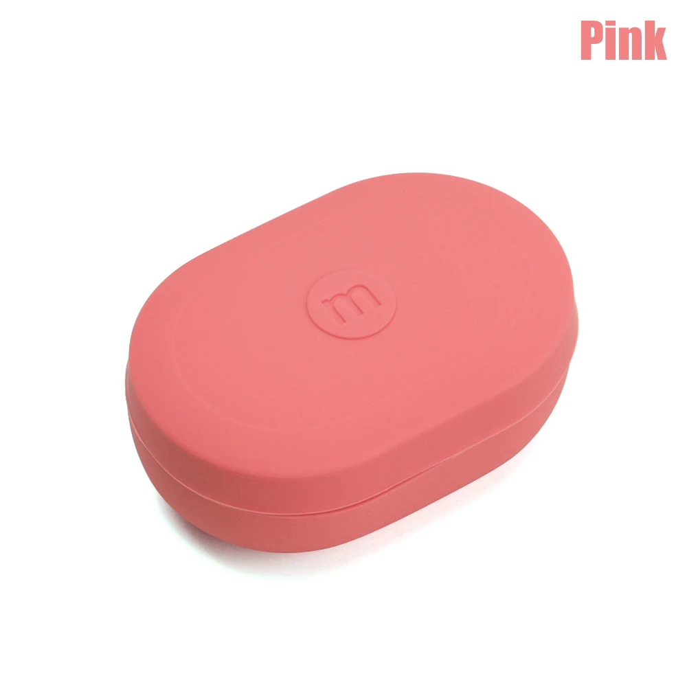 Pink Защитный чехол силиконовый чехол для Xiaomi mi AirDots Youth для Red mi AirDots беспроводные Bluetooth наушники мягкий чехол - Цвет: Pink