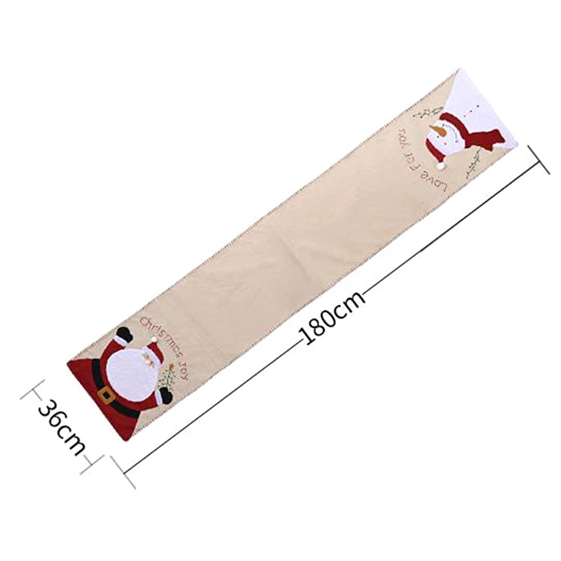 

Santa Claus Linen Tablecloth Flag/Home Dining Table Placemat/Christmas Home Decorations/DIY House/Table Dress Up Supplies