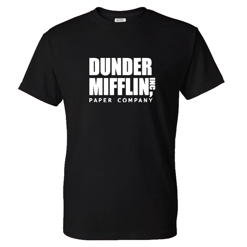 

2021 Fashion TV Show T-shirt Dunder Mifflin Paper Print Men's Women's Casual Street T-shirt Fashion Unisex Hip Hop T-shirt Top