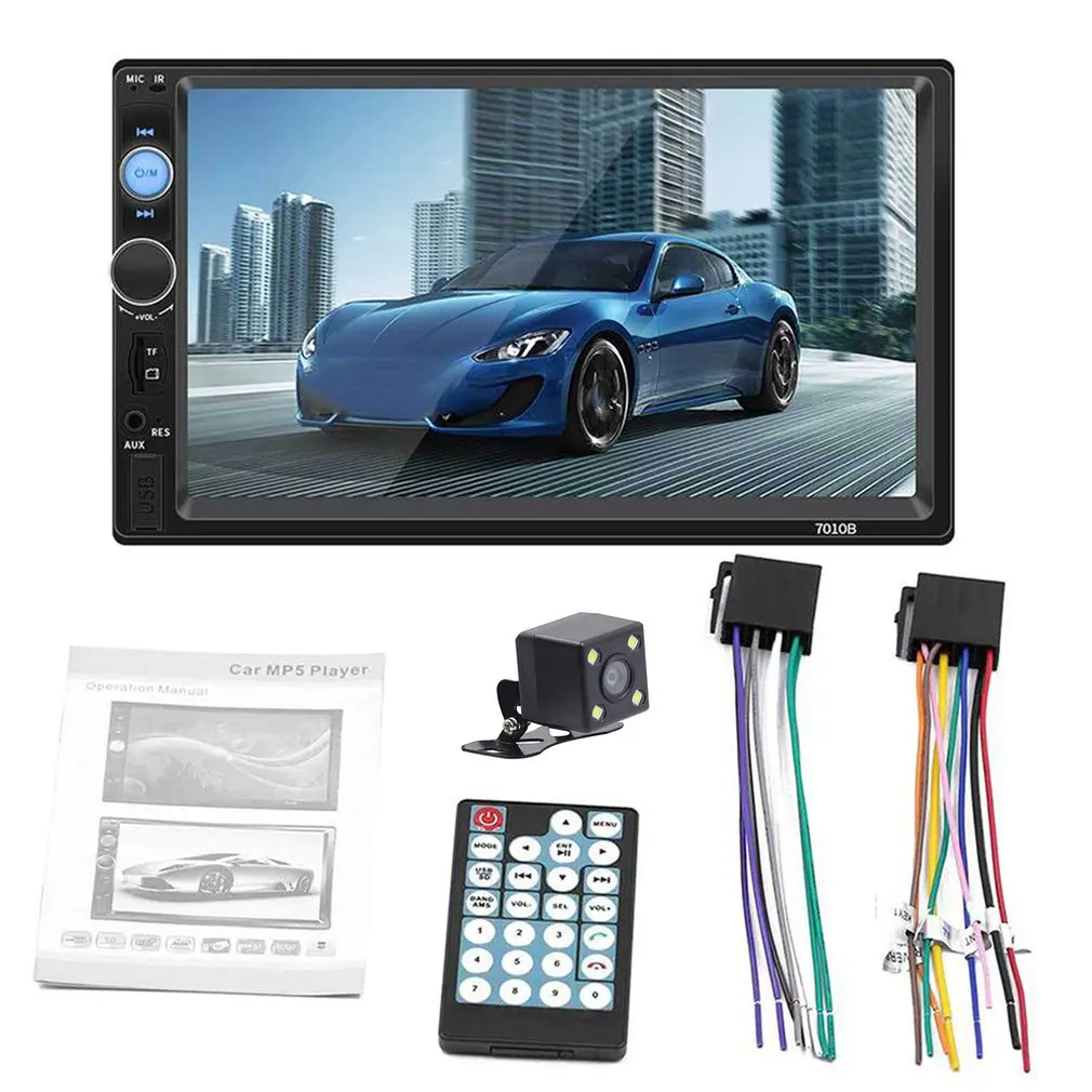 

7 Inch DOUBLE 2DIN Car MP5 Player BT Touch Screen Stereo Radio Multimedia player Support same screen