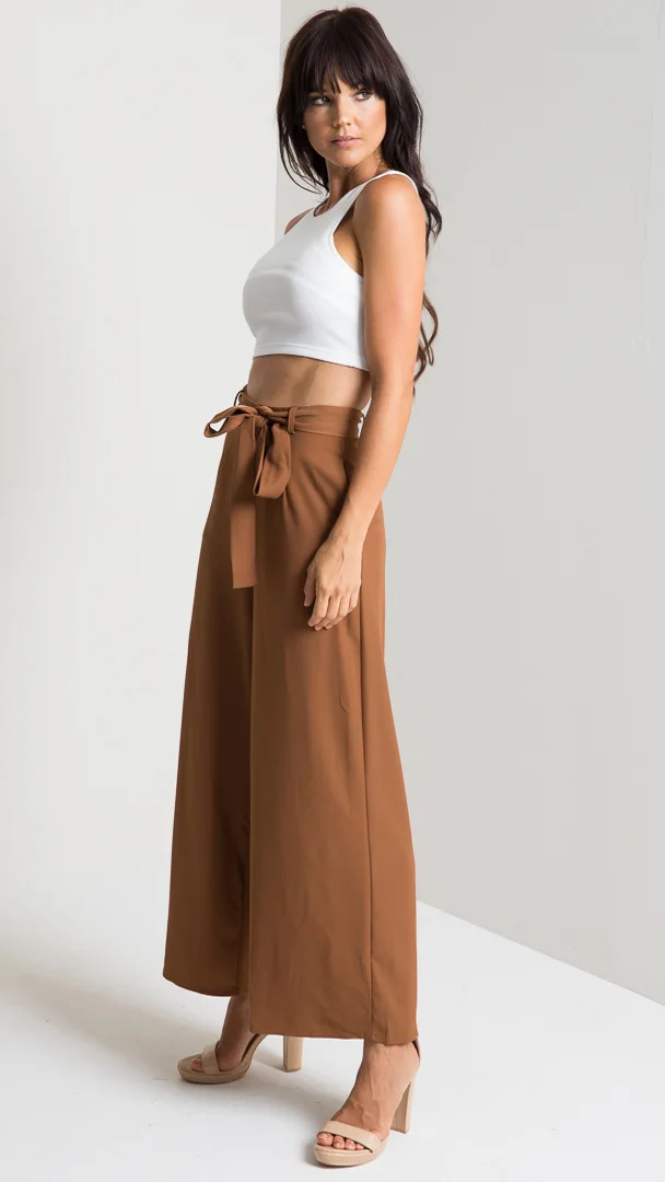 Женские широкие брюки Echoine свободные средней посадки сексуальные укороченные