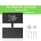 Запасная батарея для ipad pro12.9 2nd A1670 A1671 10994mAh Tablet Bateria с бесплатным набором инструментов для ремонта