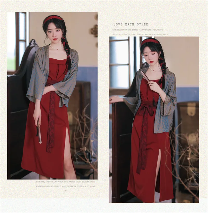 

Women's Two-Piece Hanfu Women's Dress Elegant Ancient Chinese Traditional Style Hot-Selling High-Quality Improved Song Jacquard
