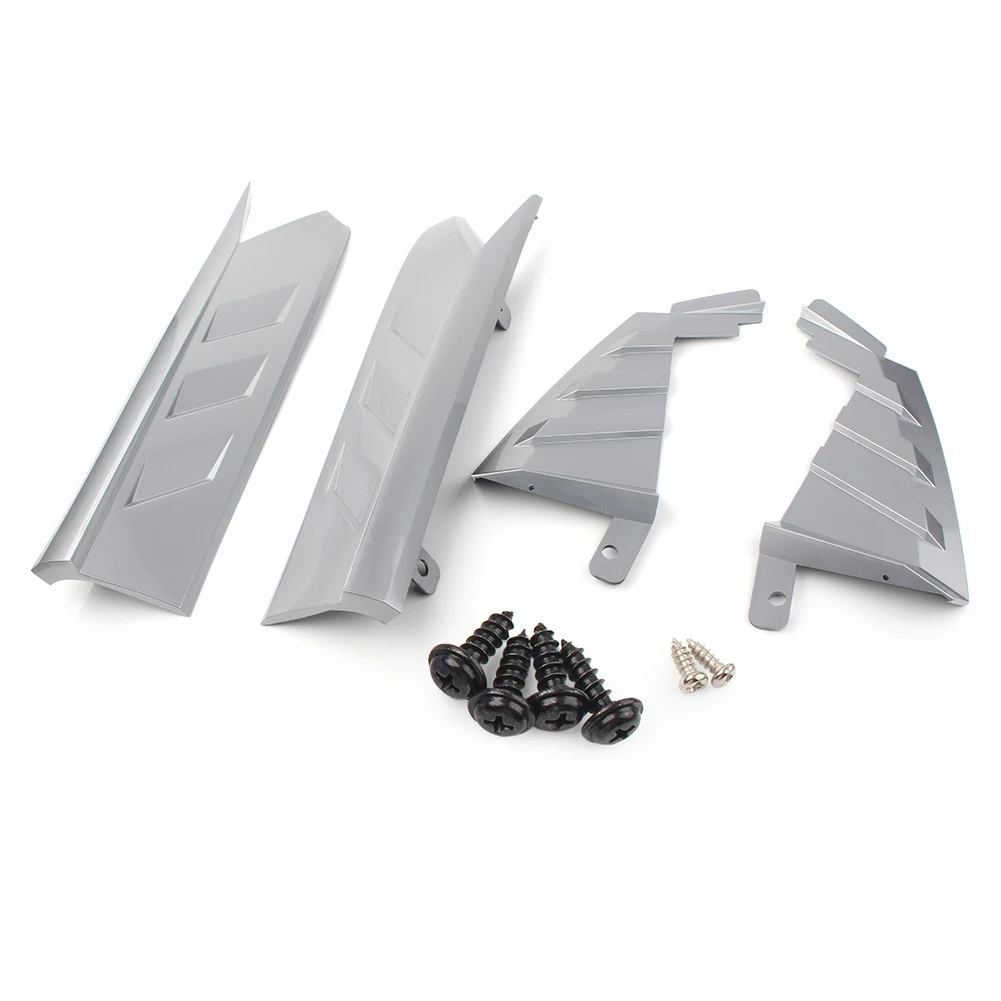 Серебряные Губы для заднего бампера автомобиля декоративный чехол 4 шт. Honda Accord X