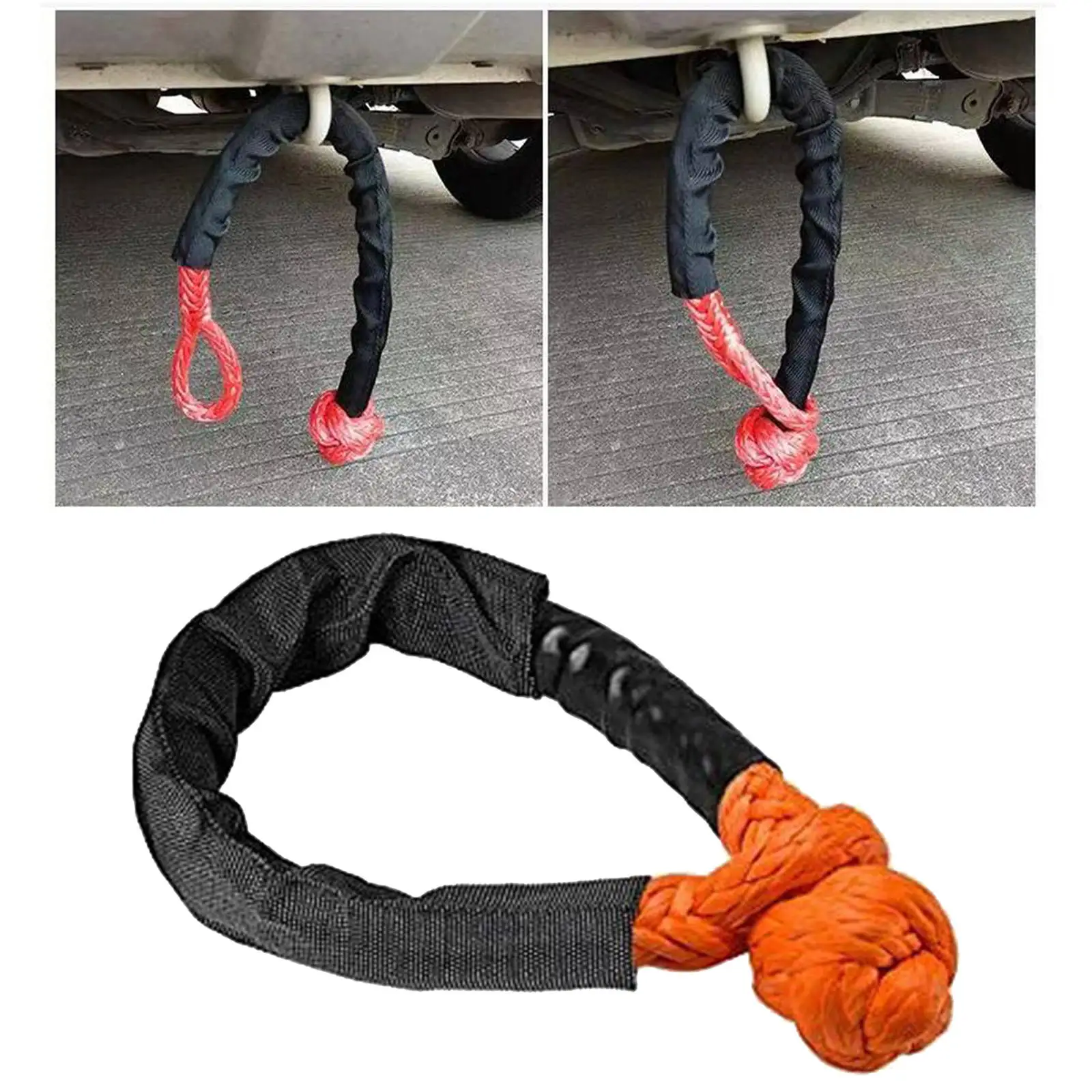

Soft Shackle Rope with Protective Sleeve for Vehicle Recovery