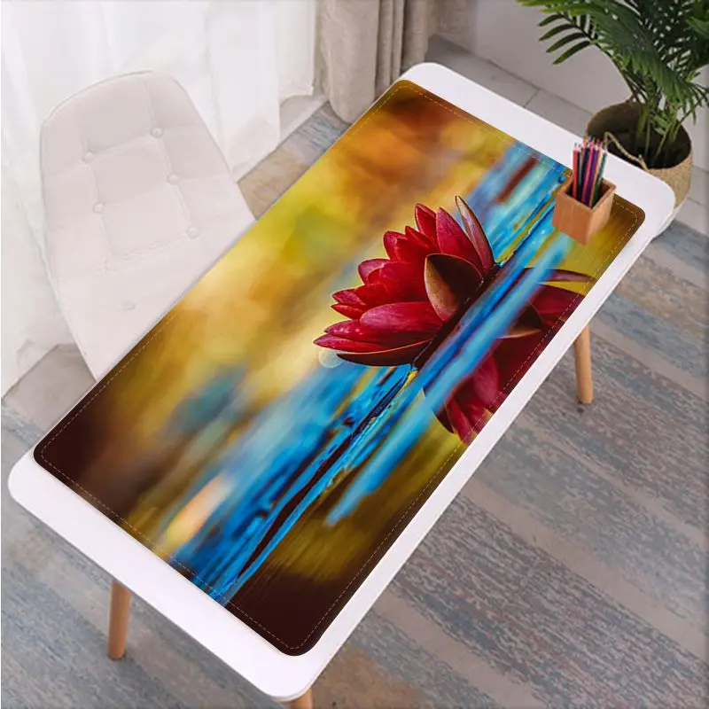 

BBTHBDNBY Non Slip PC Flower lotus gamer play mats Mousepad Free Shipping Large Mouse Pad Keyboards Mat