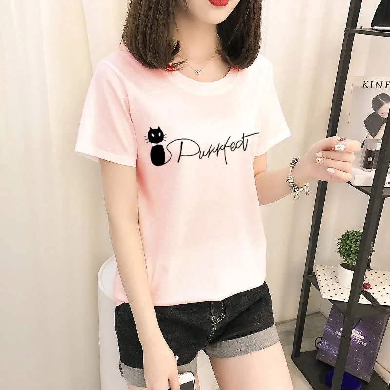 

Letter t shirt Women tshirt Casual Funny Harajuku t shirt For Lady Girl Top Tee Female T Shirt Hipster Ladies Clothes one