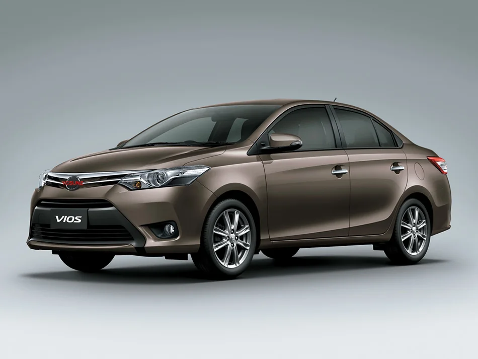Черная хромированная крышка топливного бака для Toyota Vios Sedan 2014 2015 2016 ABS