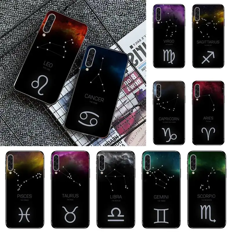 

Zodiac Sign Twelve constellations Phone Case For Samsung galaxy A S note 10 12 20 32 40 50 51 52 70 71 72 21 fe s ultra plus