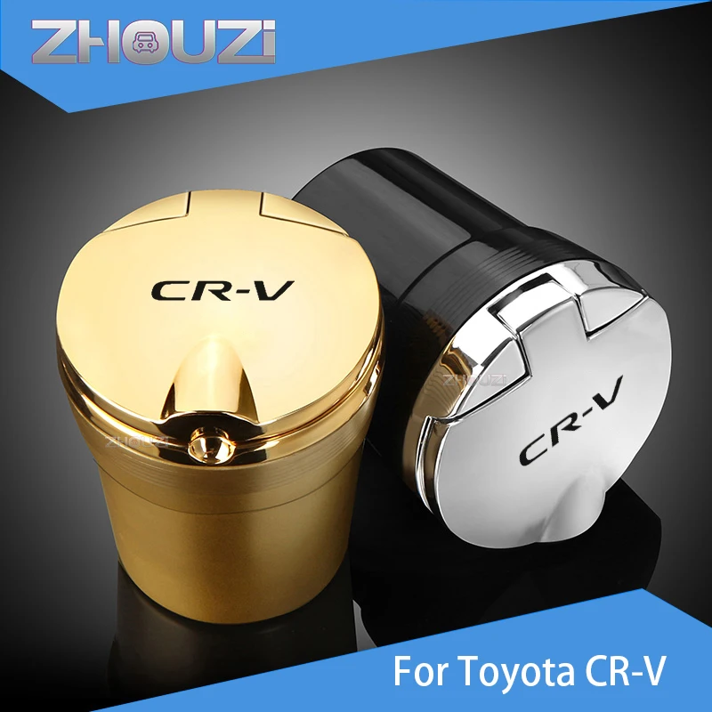 

Car Ashtray With Led Lights Car Logo Cigarette Smoke Holder For Honda CRV CR-V IV RM 2006-2021 Accessories