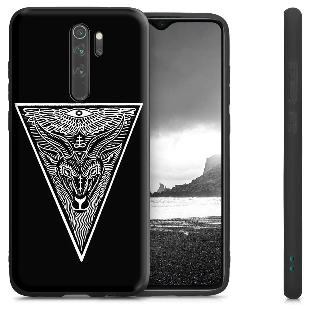 Чехол с головой козы сатаны для Redmi Note 9s 9 8 7 10 10s 10T K40 9T 9C 9A 10X Pro Prime NFC | Мобильные