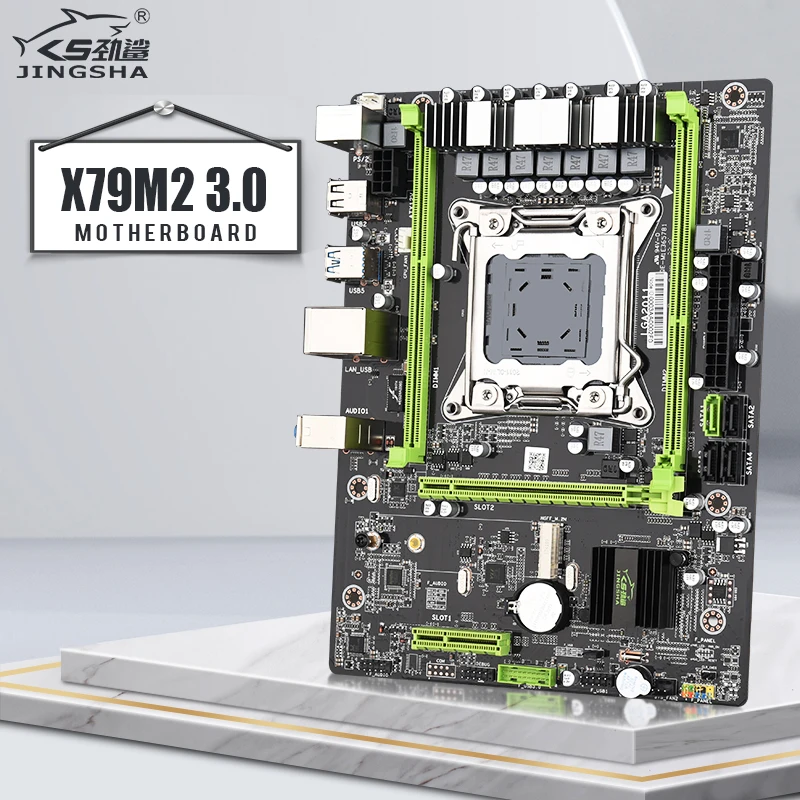 Материнская плата JINGSHA X79 M2 3 0 процессор LGA2011 2 * DDR3 до 64 ГБ|Материнские платы| |