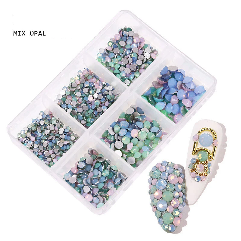 

1box Rhinestone Decoration Nail Art Accessories Jewelry Nails Sticker Decoration Gel Nail Art Tools