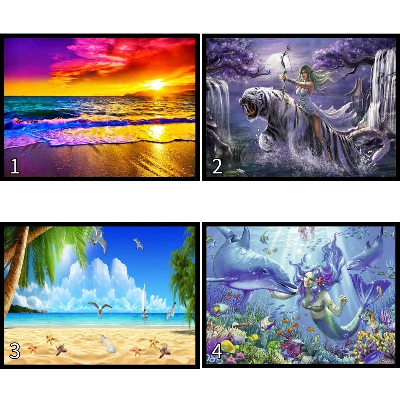 5D полный набор алмазных картин для взрослых детей Dotz Санта-Клаус с собачкой