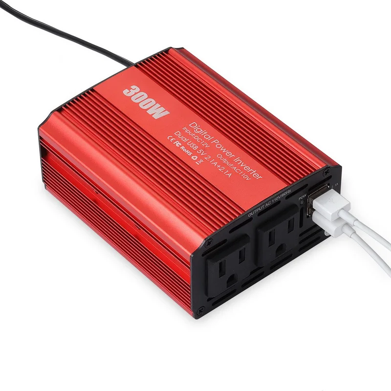 1 шт. 300 Вт автомобильный преобразователь постоянного тока 12 В переменного