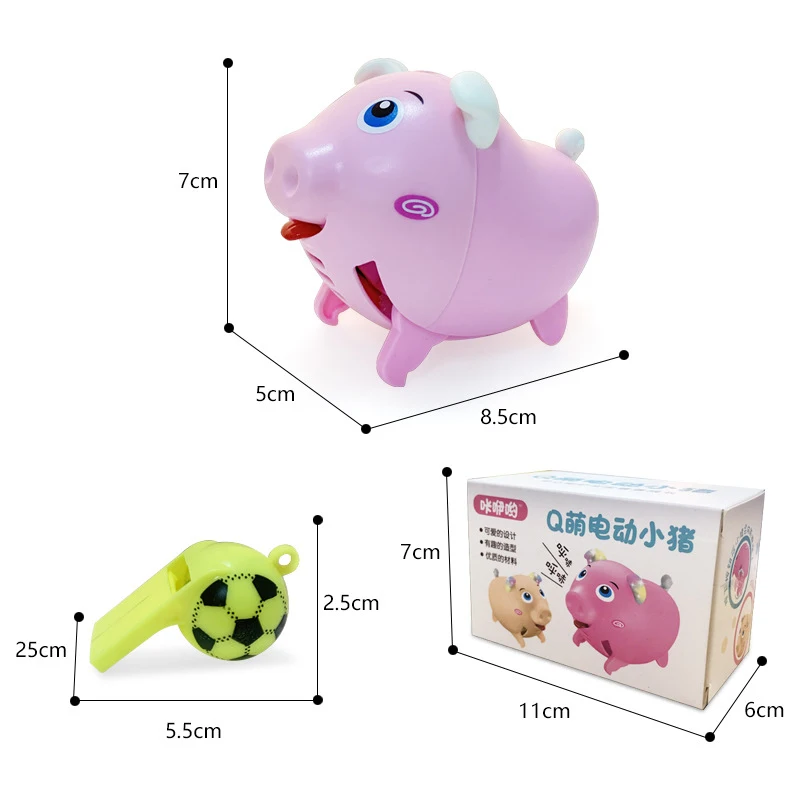 

Electronic Pets Voice Control Whistle Pig Cute Electric Music Walking Pig Toy LED Electronic Pets Toy Children's Sound Light Toy