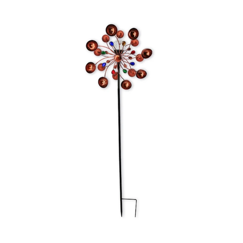 Precio Spinner De Viento Solar Para Jardín, Luces Multicolor De Fácil Giro, Decoraciones De Metal Cinético Con Estaca Para Patio Exterior 449E