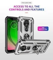 shockproof armor case for motorola moto e6 g6 g7 g8 plus p40 power e5 play one zoom action z4 protective magnetic phone cover