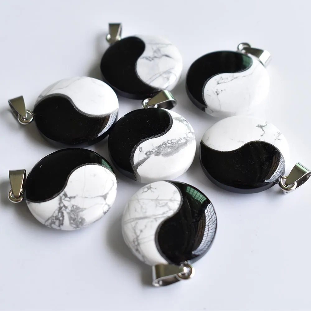 Лидер продаж 2020 высококачественные подвески из натурального камня Tai Chi Yin Yang для