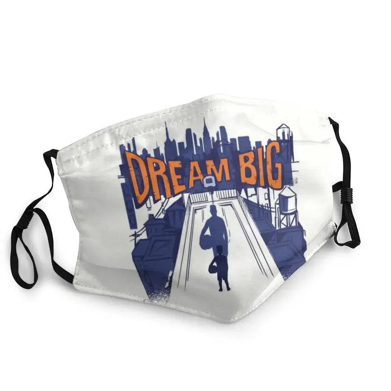 

Dream Big Basketball Reusable Men Mouth Face Mask Sports Anti Dust Protection Cover Respirator Mouth-Muffle