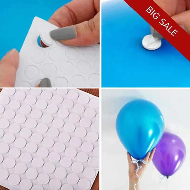 100 баллов/партия шары клей точка воздушный шар клеи наклейка свадьба день
