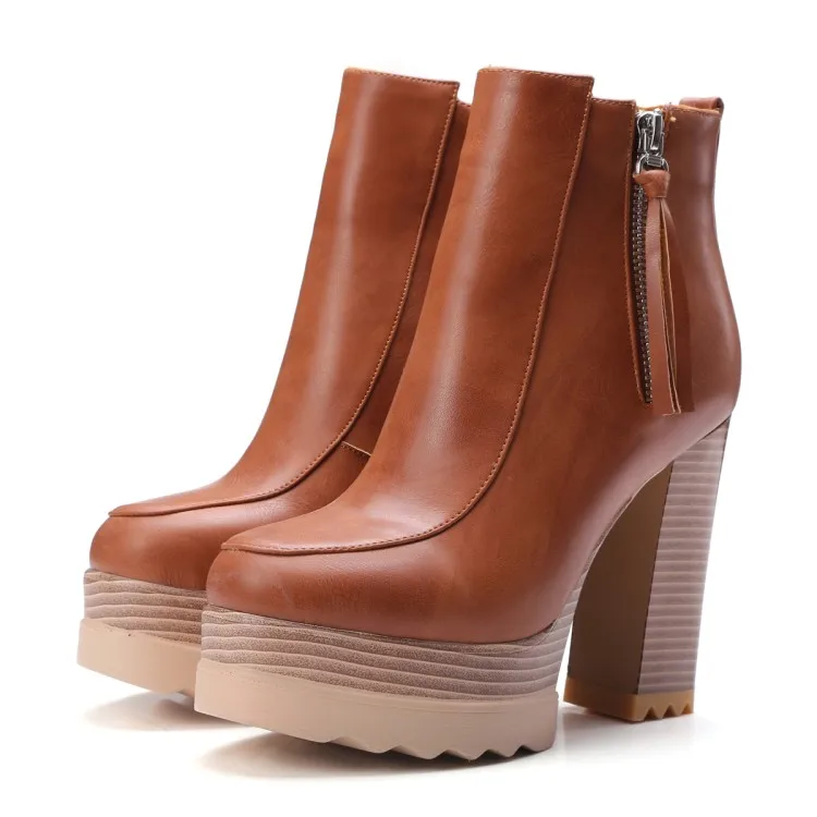 Большие размеры 9 10 11 Ботинки Женская обувь Женские ботильоны ботинки зимняя на