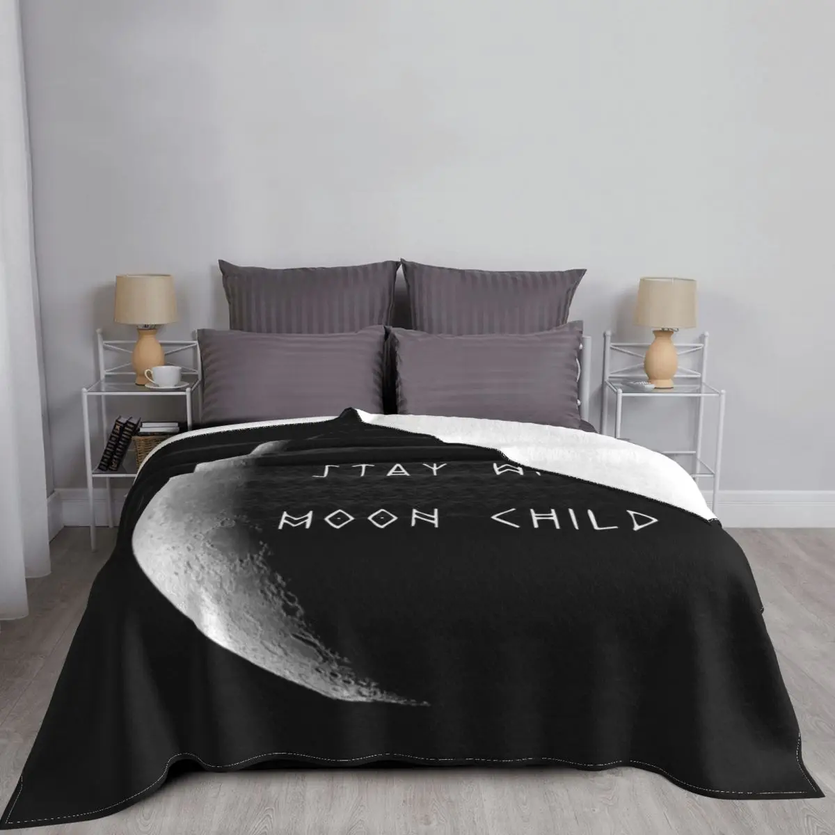 Детские одеяла Stay Wild Moon Eclipse коралловый флис Текстильный декор небо космос теплые