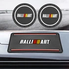 Автомобильный стакан для воды, подставка под горку, нескользящий коврик, аксессуары для Mitsubishi ralliart, автостайлинг