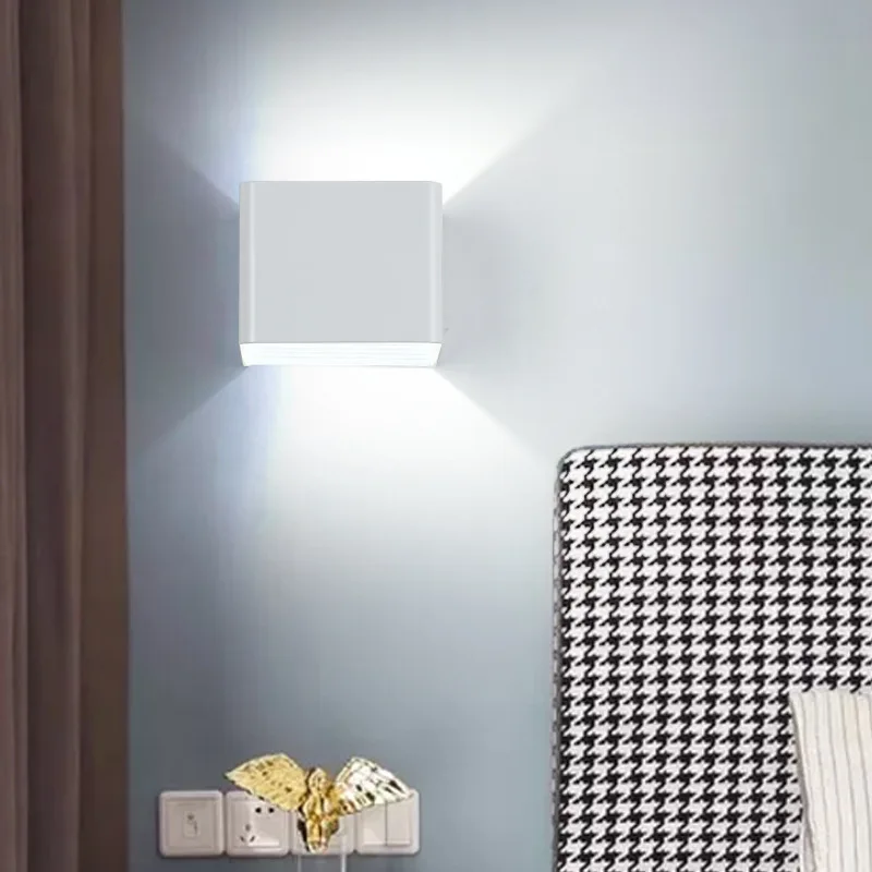 Настенный светодиодный светильник для гостиной квадратная коробка