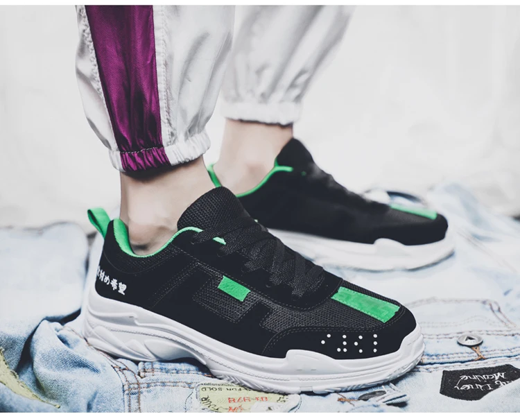 

Fashion Brand Breathable Men Platform Shoes For Men Black Men Sneakers Male Height Increasing S1926-1950 Morliron