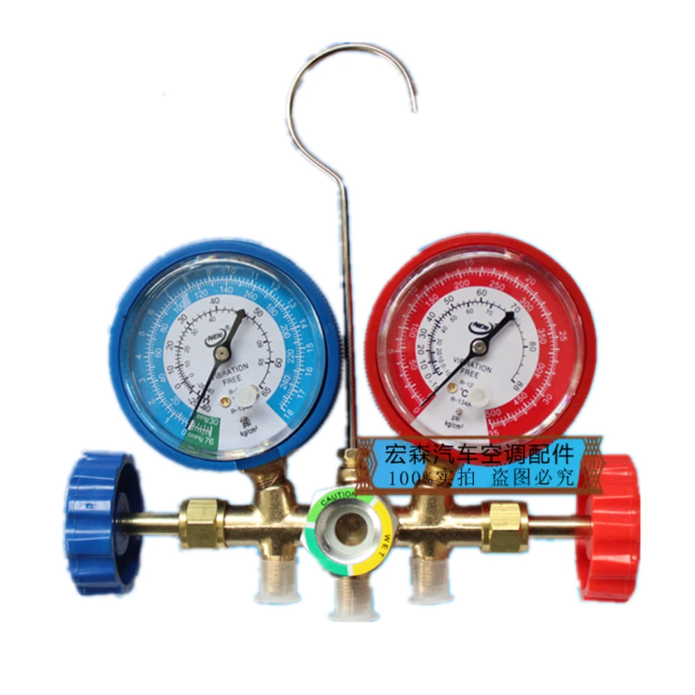 Free shipping,Air conditioning charging refrigerant pressure instruments,R12 R22 refrigerant charging tools Pressure gauge