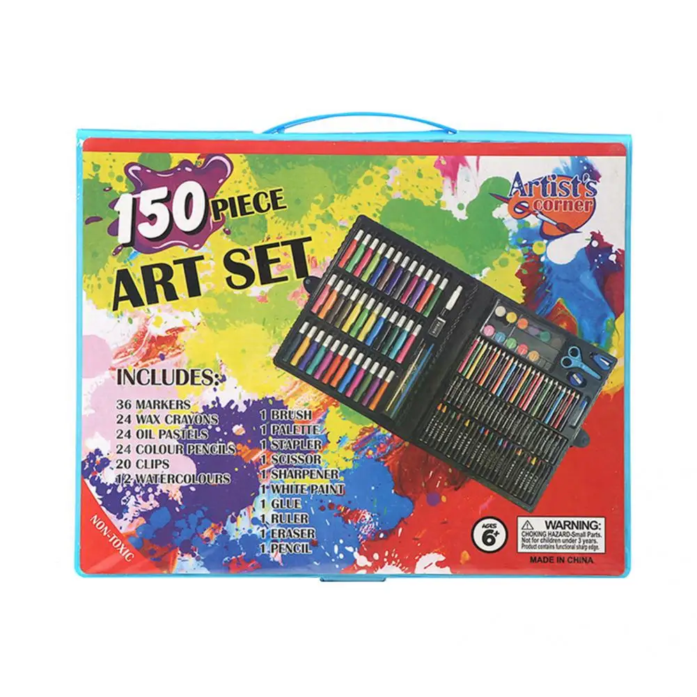 

Long Service Life 3 Colors Coloring Pens with Storage Box Kit for Kids