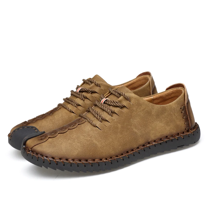 2018 New Comfortable Casual Shoes Loafers Men Quality Split Leather Flats Hot Sale Moccasins | Обувь