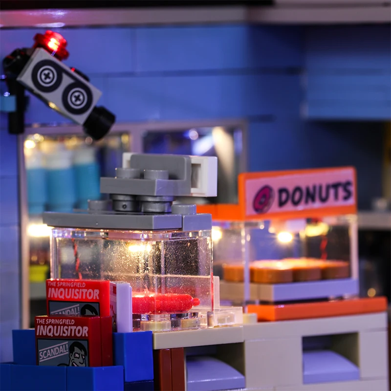

LED Light For 71016 Building Blocks Creator City Street 16004 Simpsons Kwik-E-Mart Toys( light with Battery box)