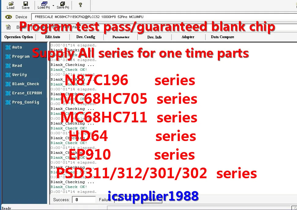 

MC68HC705C8ACP MC68HC705C8A 68HC705 IC MCU 8-BIT 8KB OTP 40-DIP гарантированный прохождение чипа без надписей. 2015 г. 1 предмет