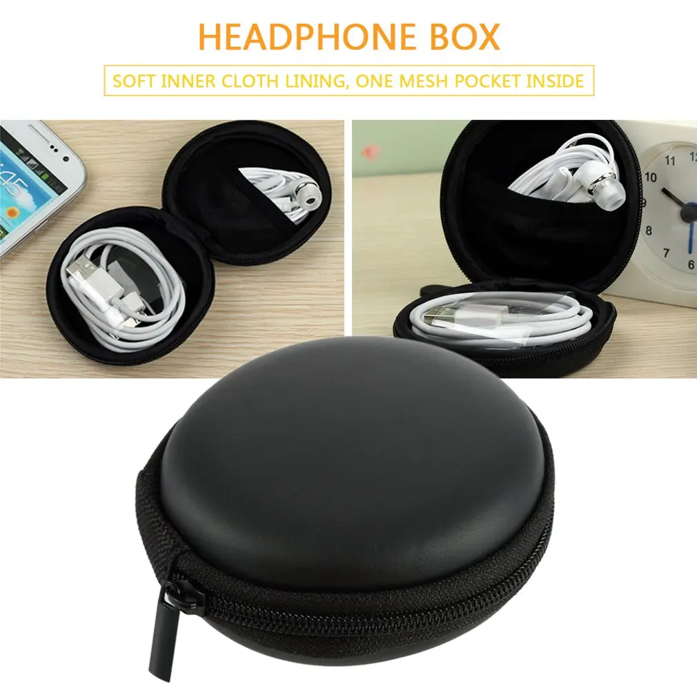 

Earphone Holder Case Storage Carrying Hard Bag Box Case For Earphone Headphone Accessories Earbuds memory Card USB Cable